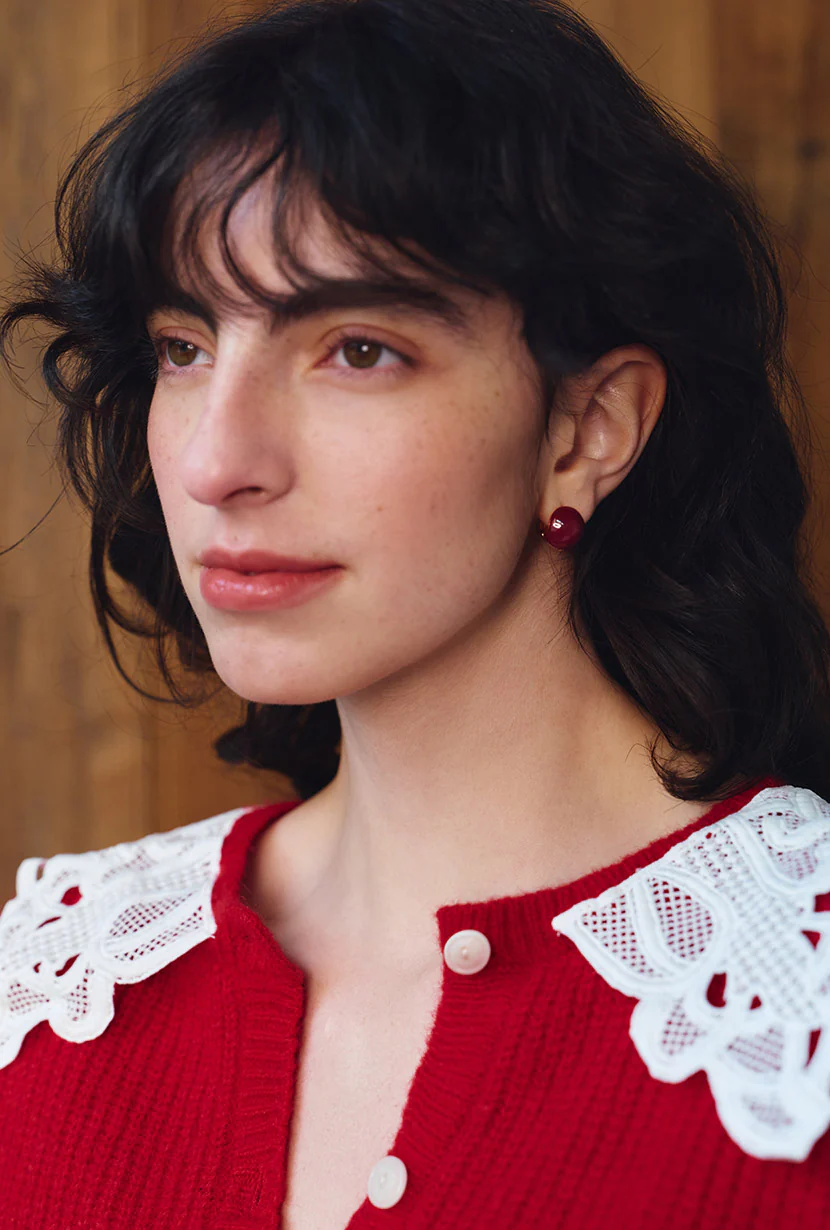Adina Enamel Clip Earrings - Image 2