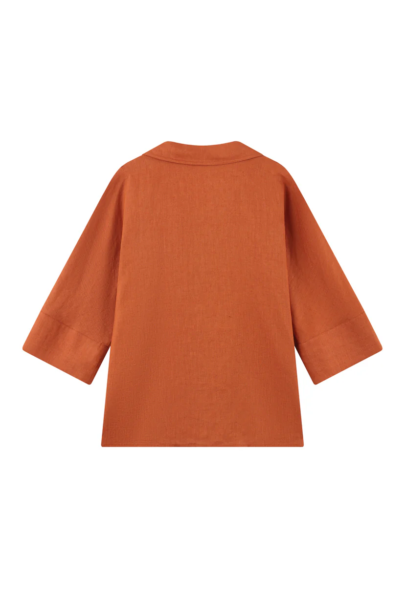Antoine Linen Blouse - Ginger - Image 10