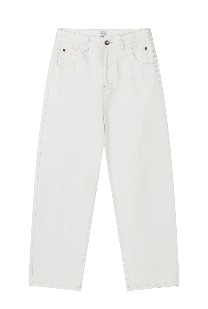 Bentley Straight Cropped Jeans - White - Image 8