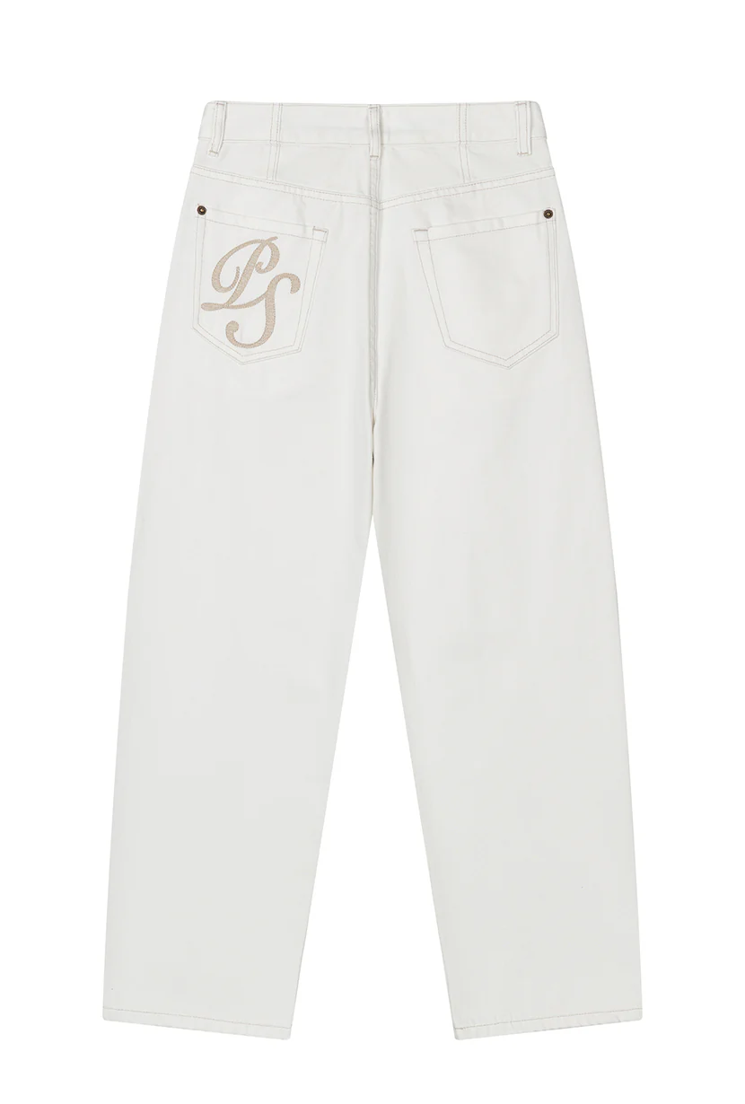 Bentley Straight Cropped Jeans - White - Image 9