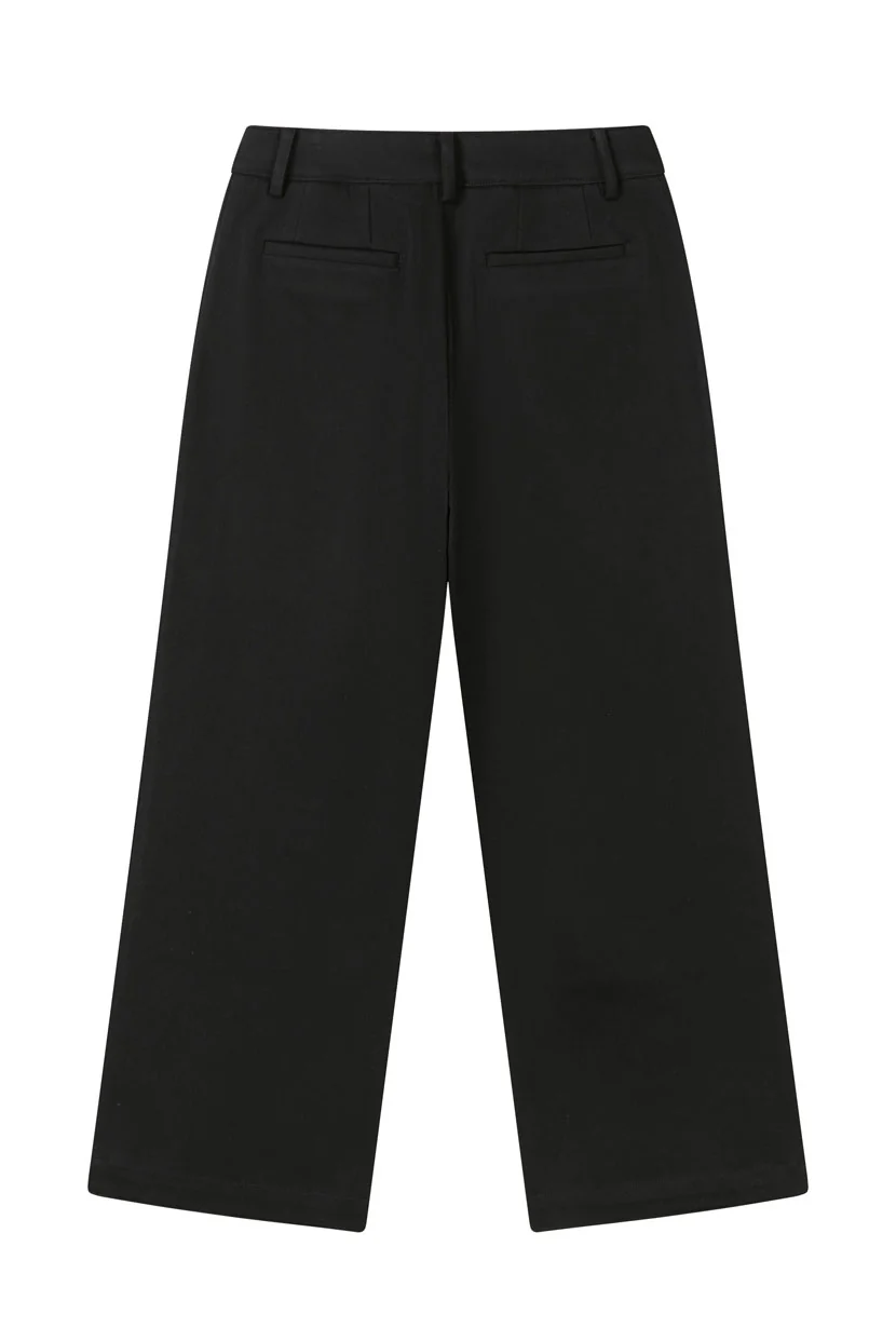 Billy Cropped Wide-Leg Denim Jeans - Black - Image 7
