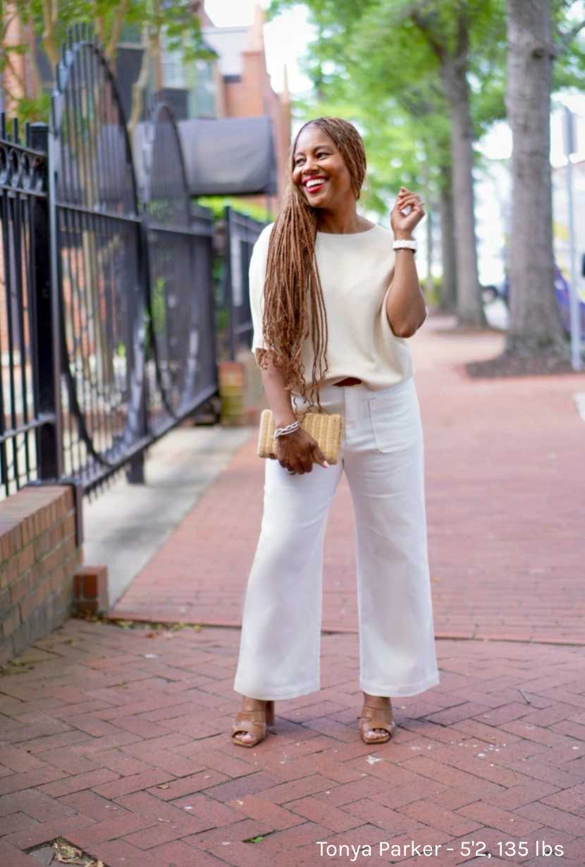 Billy Cropped Wide-Leg Stretch Jeans - White - Image 3