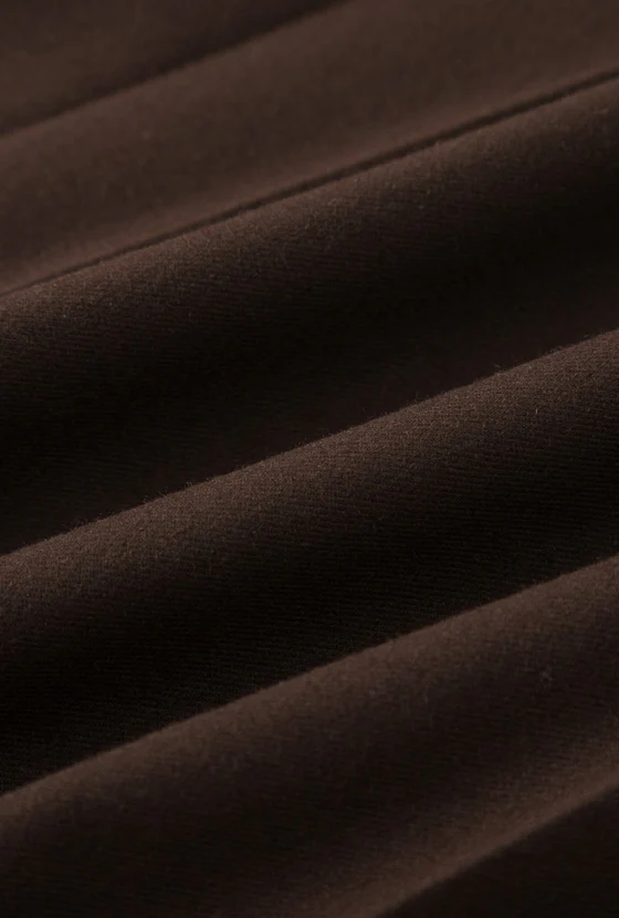 Blake Wool Blend Skirt - Chocolate - Image 8
