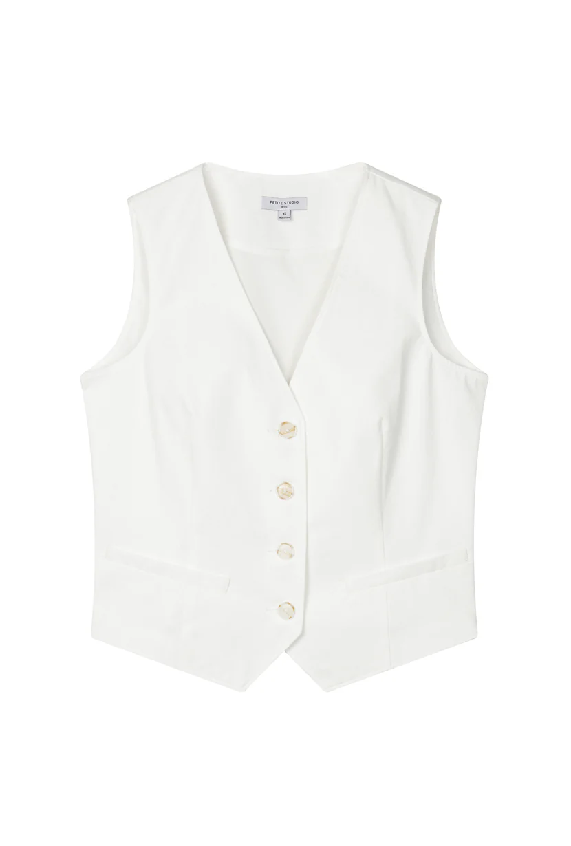 Bridgett Vest - Ivory - Image 10