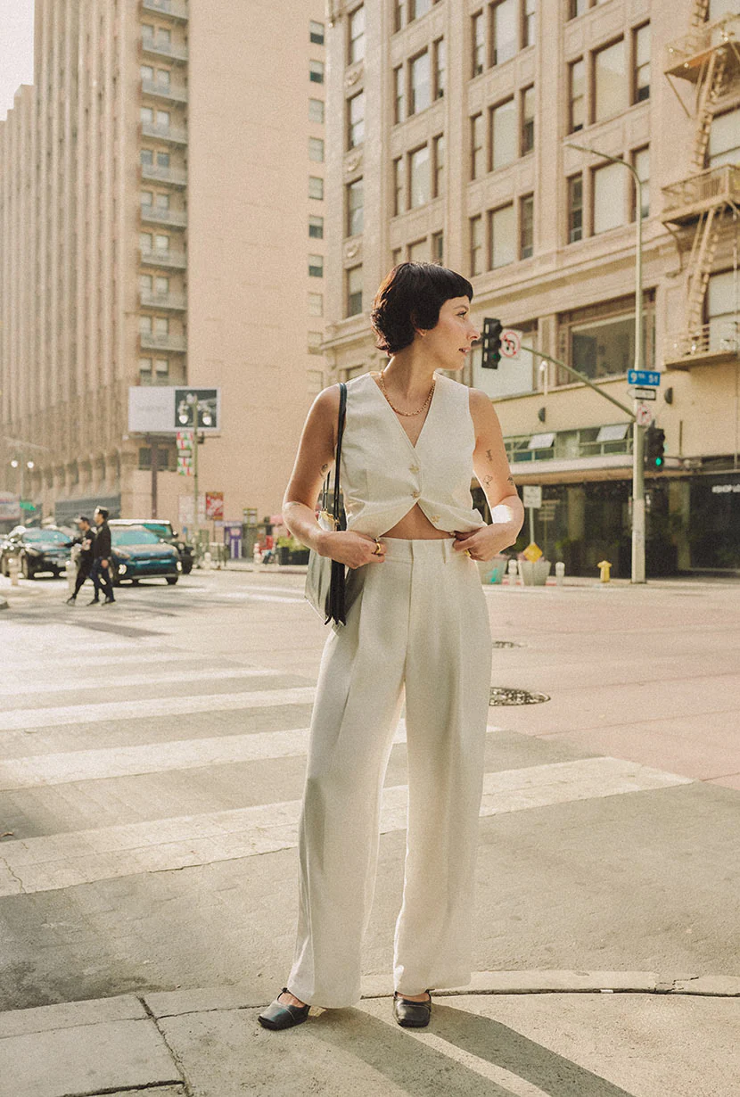 Bridgett Vest - Ivory - Image 8