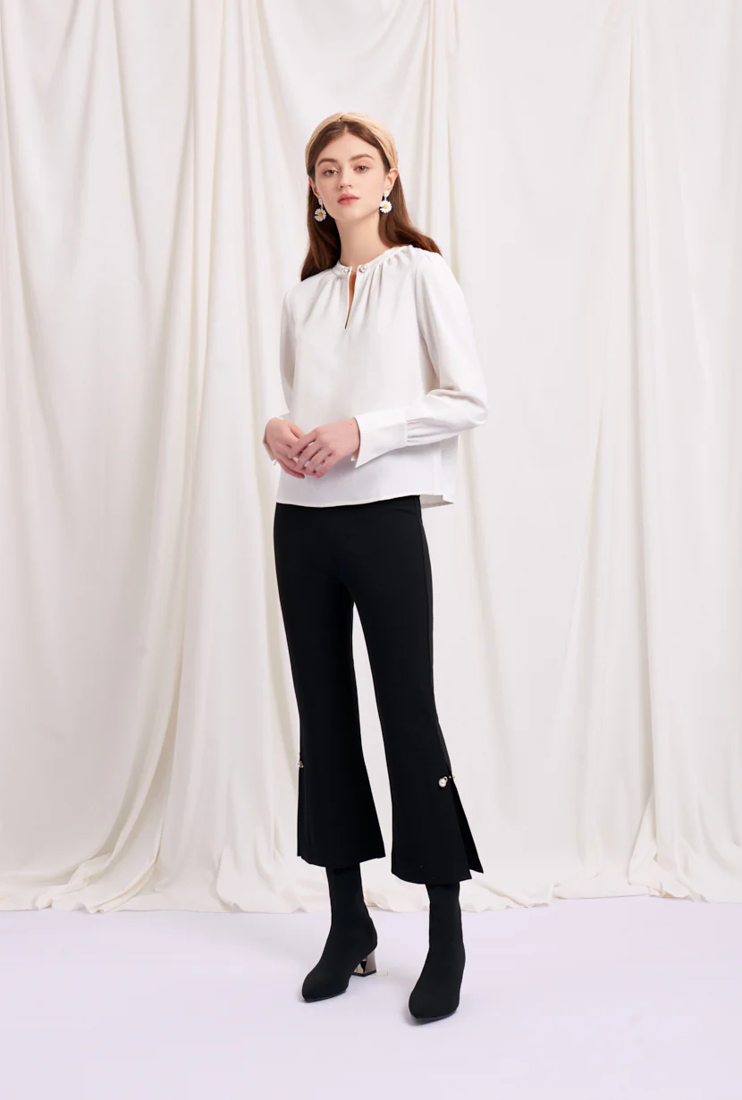Buvette Pearl Blouse - Ivory - Image 8