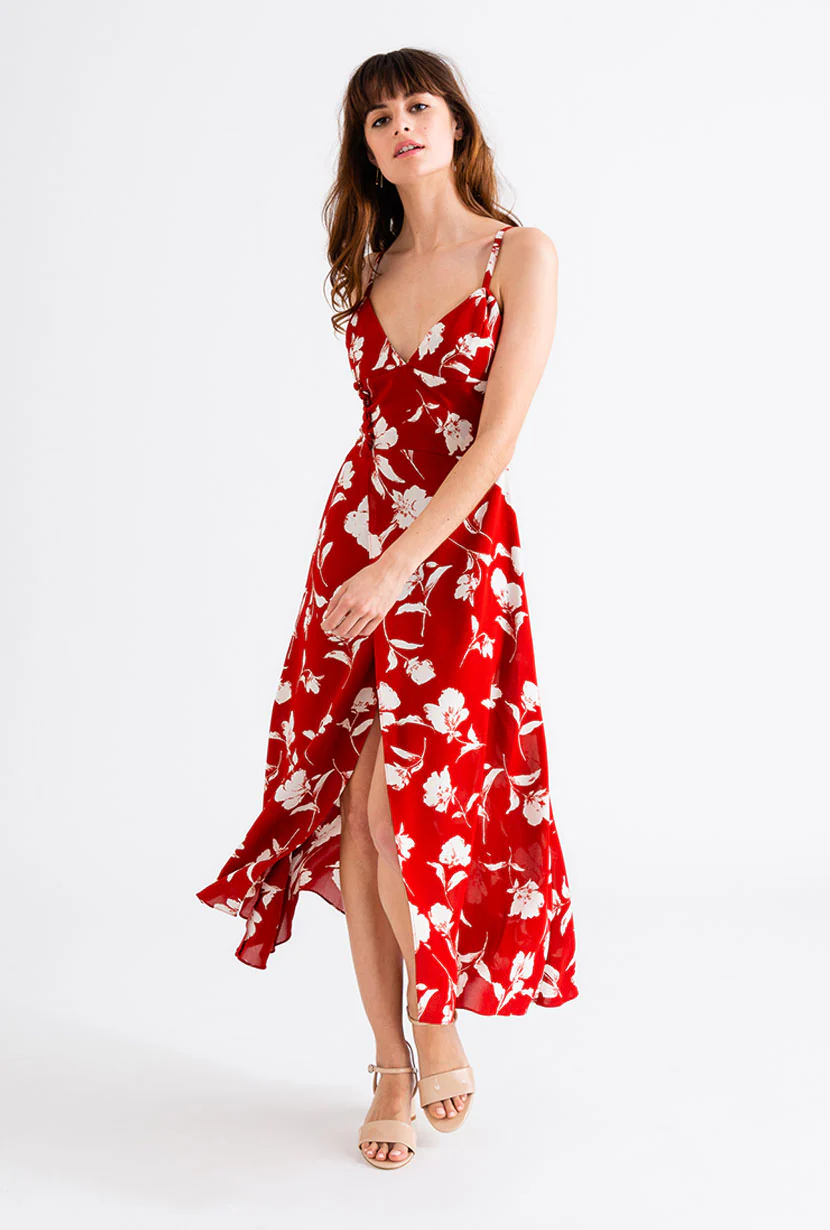 Carly Dress - Red Floral - Image 4
