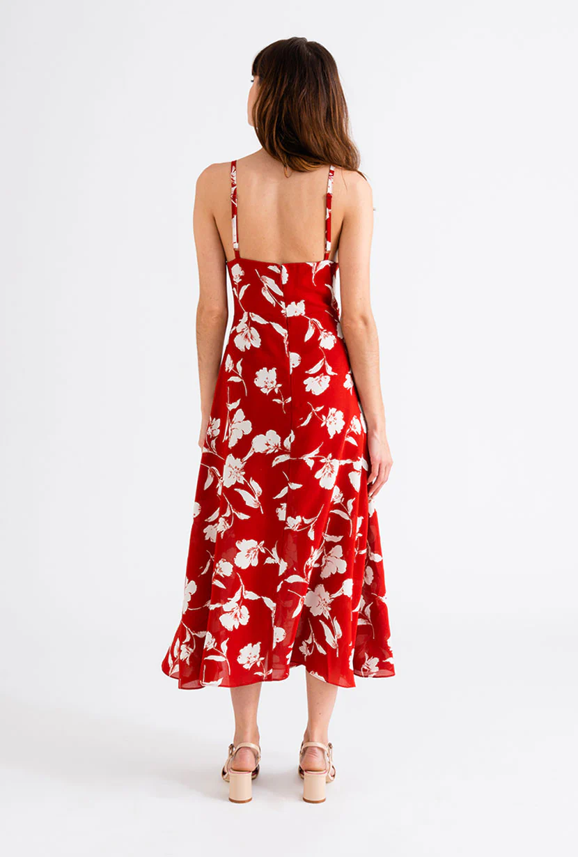 Carly Dress - Red Floral - Image 6