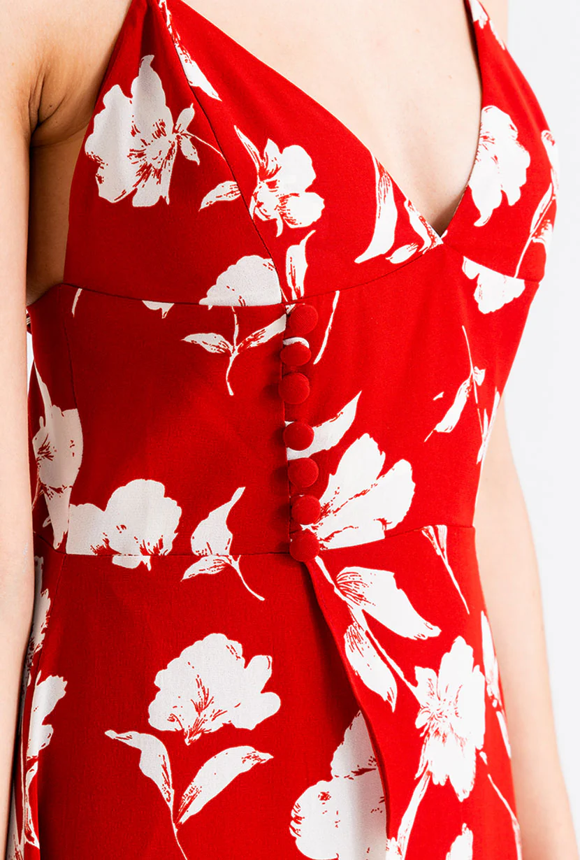Carly Dress - Red Floral - Image 7