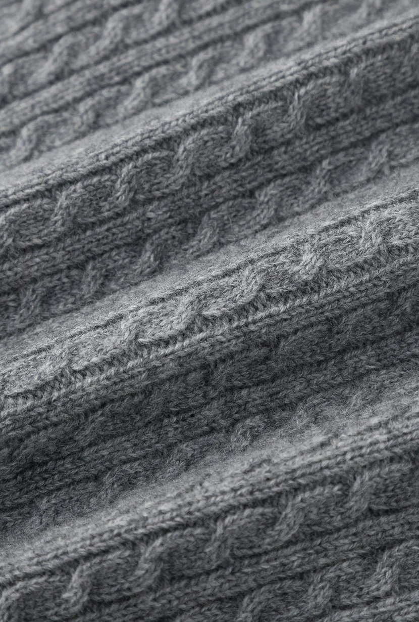Carmina Wool Cardigan - Grey - Image 9