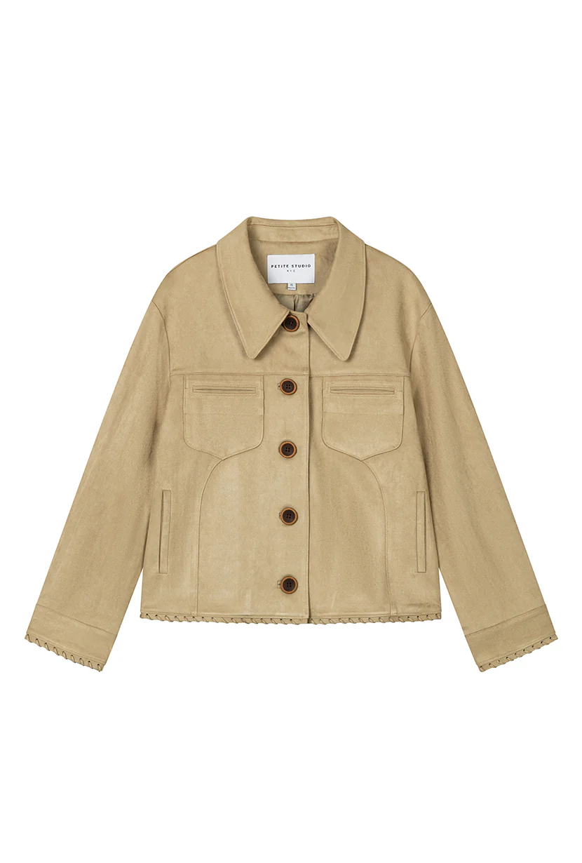 Chiara Suede Jacket - Camel - Image 9