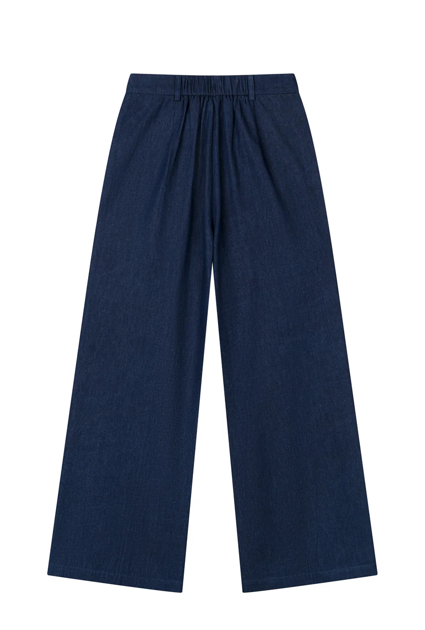 Circe Cotton Pants - Indigo - Image 10