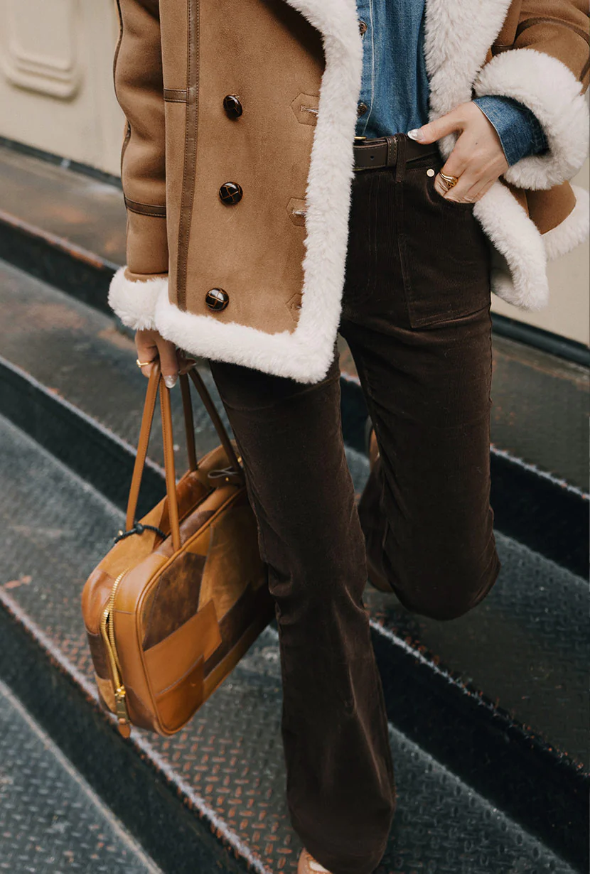Cody Corduroy Flared Pants - Brown - Image 7