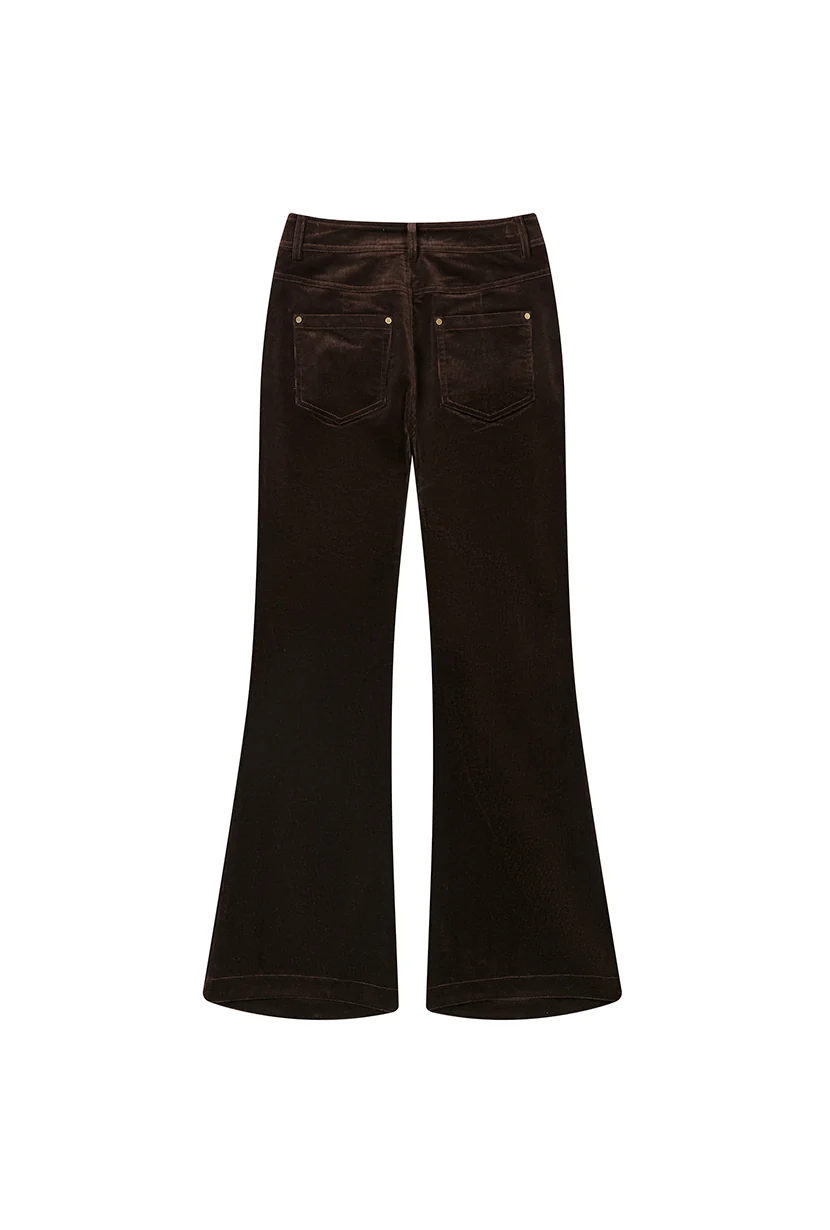 Cody Corduroy Flared Pants - Brown - Image 9
