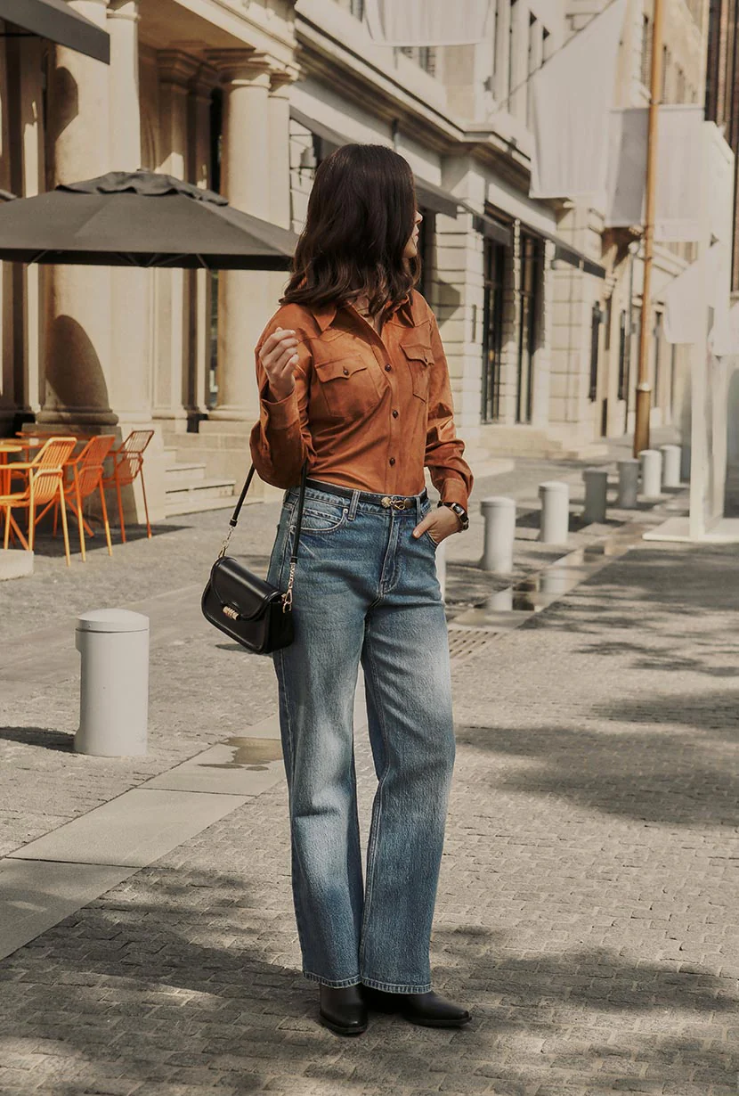Coleen Suede Shirt - Brown - Image 4