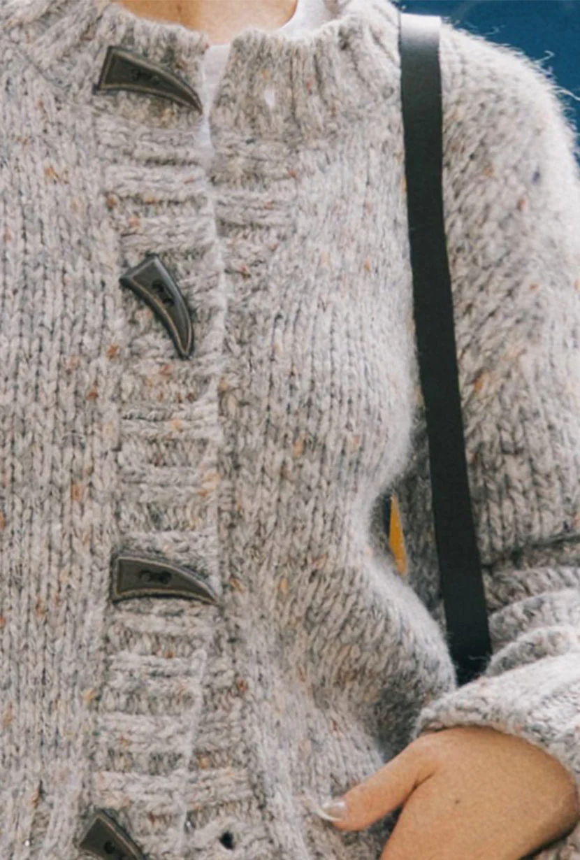 Colt Wool Cardigan - Grey - Image 7