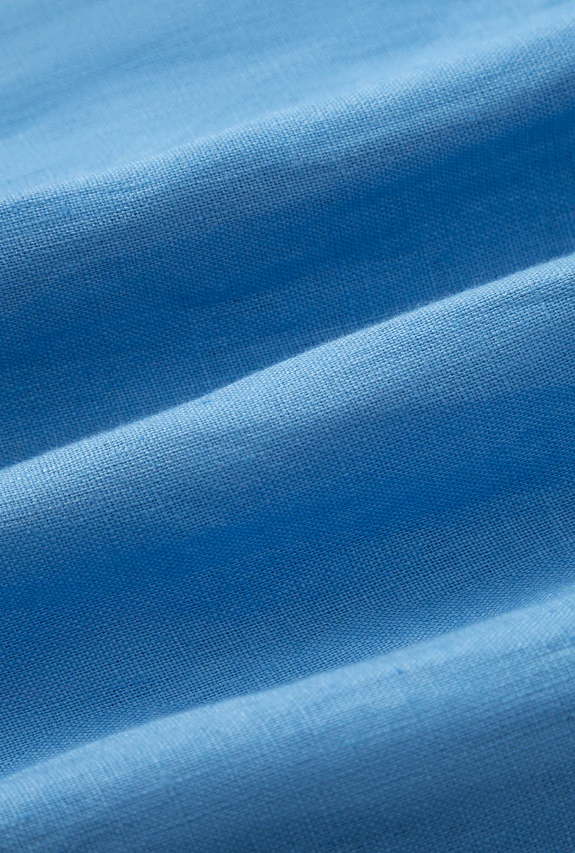Dana Linen Shirt Jacket - Blue - Image 9