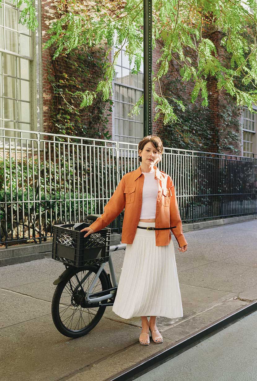 Dana Linen Shirt Jacket - Ginger - Image 4