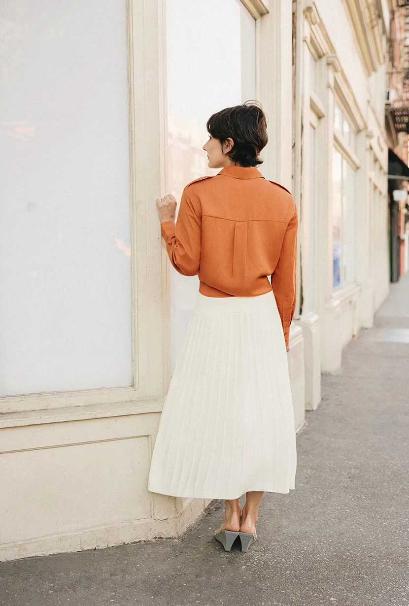Dana Linen Shirt Jacket - Ginger - Image 5