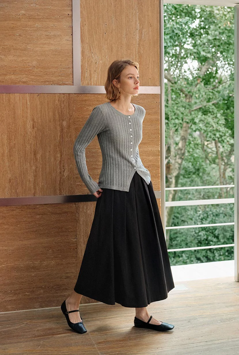 Darby Wide-Leg Cotton Pants - Black - Image 4
