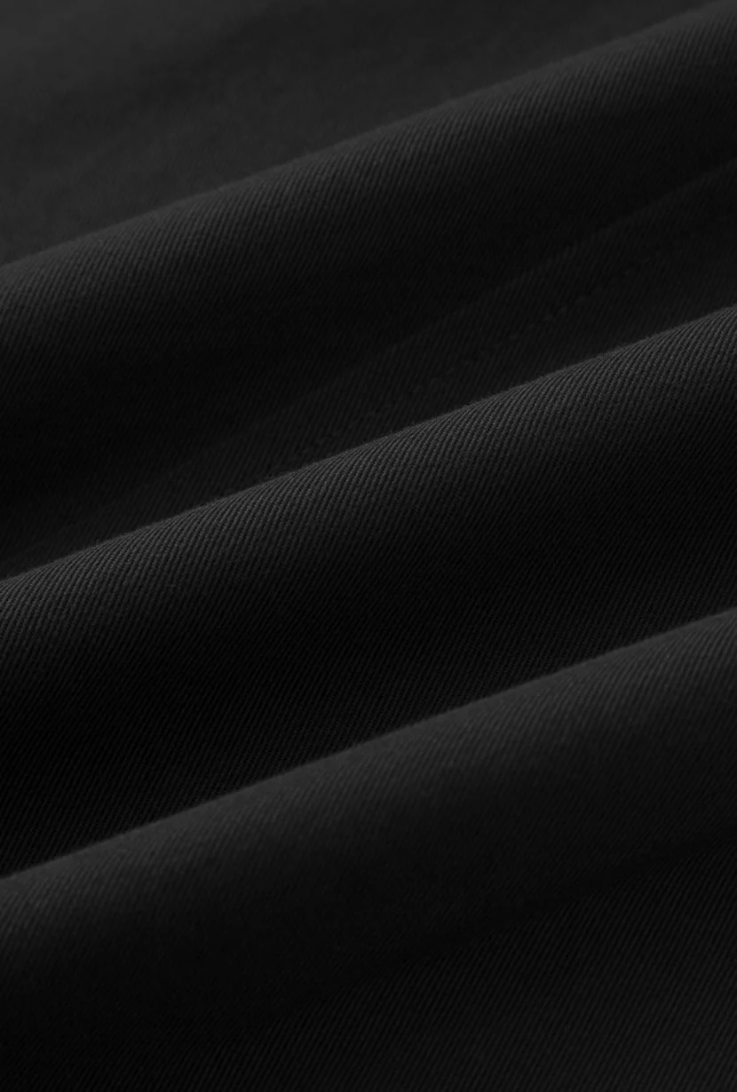 Darby Wide-Leg Cotton Pants - Black - Image 9