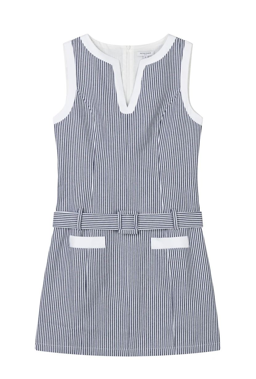 Denzel Cotton Dress - Striped - Image 9