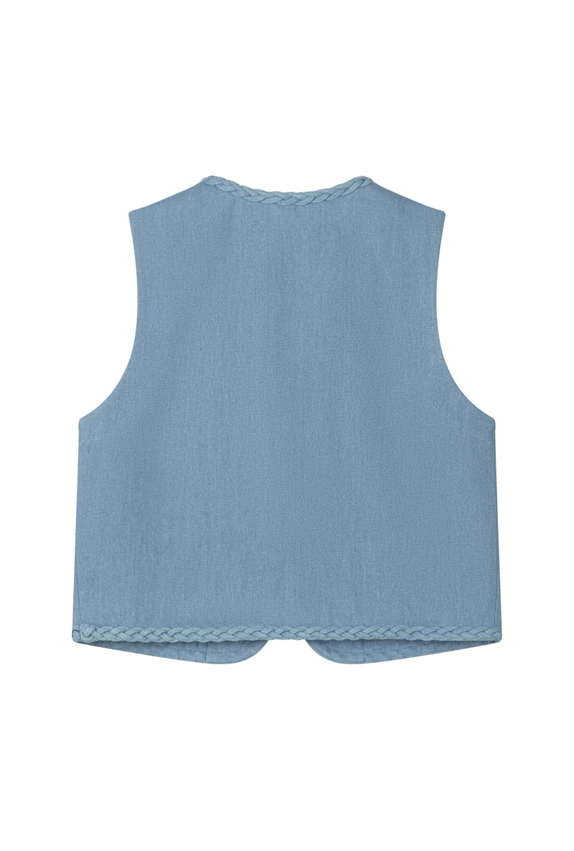 Dexter Denim Vest - Blue - Image 9