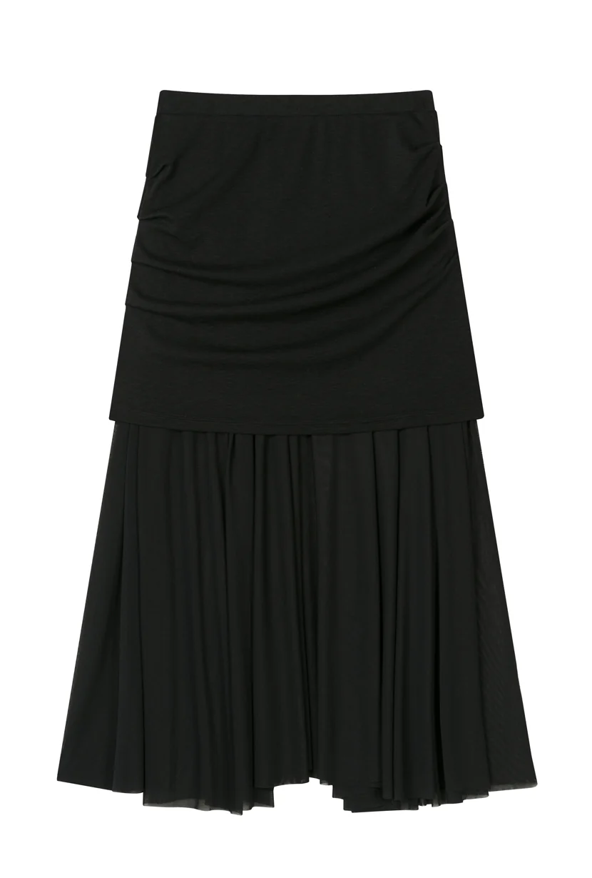 Dolly Jersey Cotton Skirt  - Black - Image 8