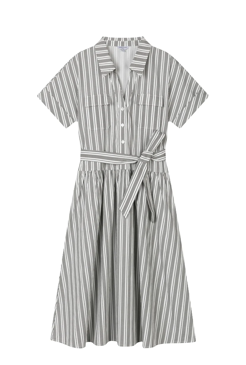 Ellory Cotton Shirt Dress - Striped - Image 7