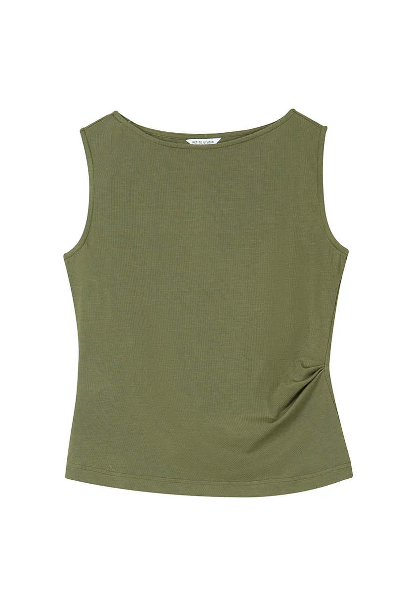 Elyse Jersey Top - Moss Green - Image 10