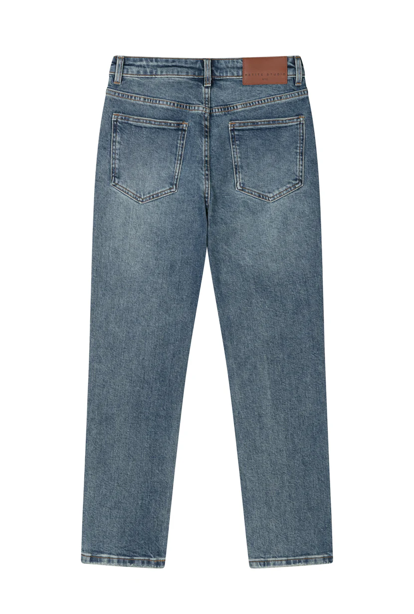 Enid High-Rise Slim Ankle Jeans - Blue - Image 8