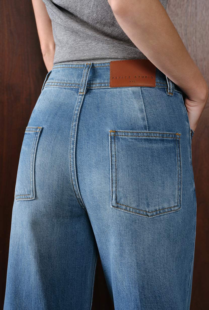 Esme High-Rise Wide-Leg Cropped Jeans - Mist Blue - Image 9