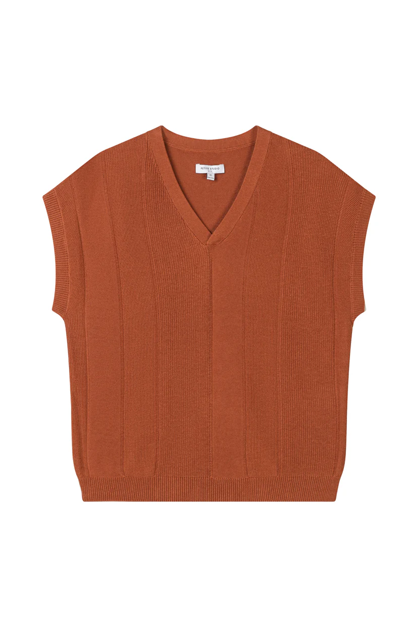 Eugene Cotton Knit Top - Bronze - Image 7