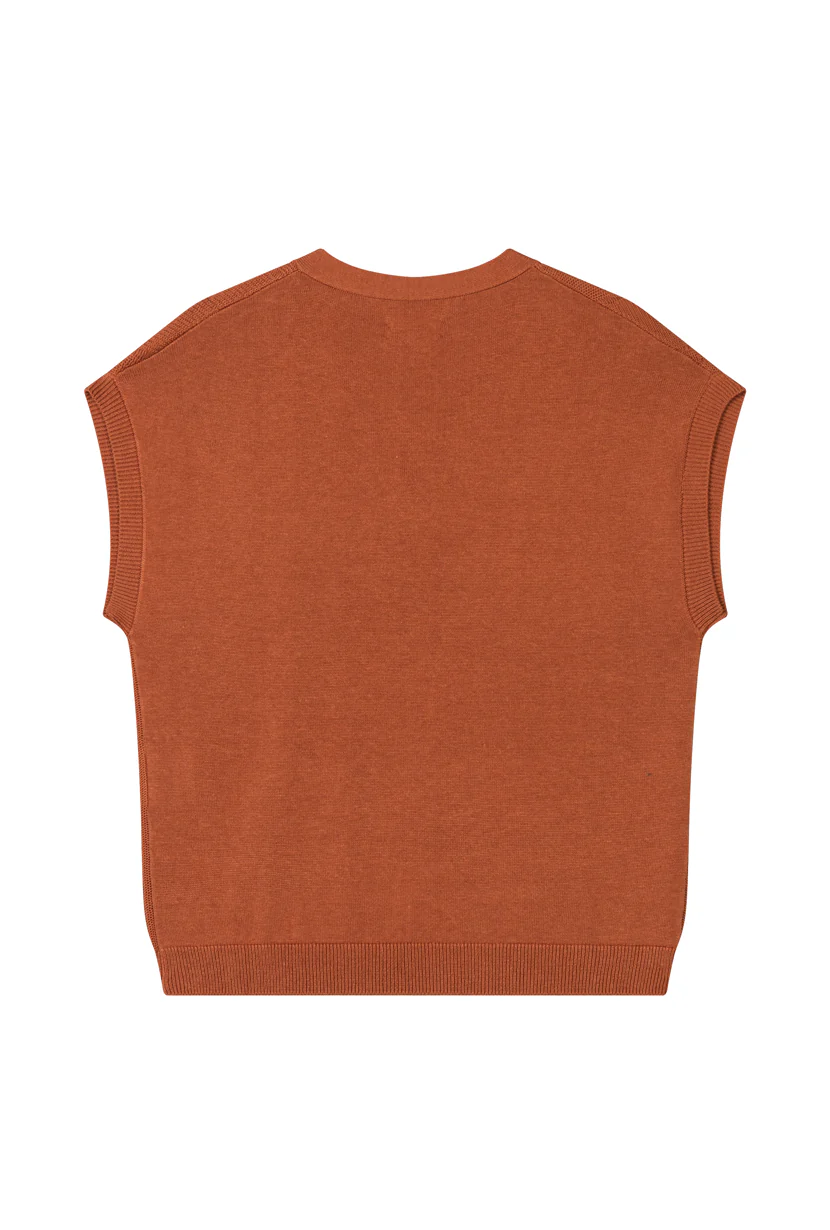Eugene Cotton Knit Top - Bronze - Image 8