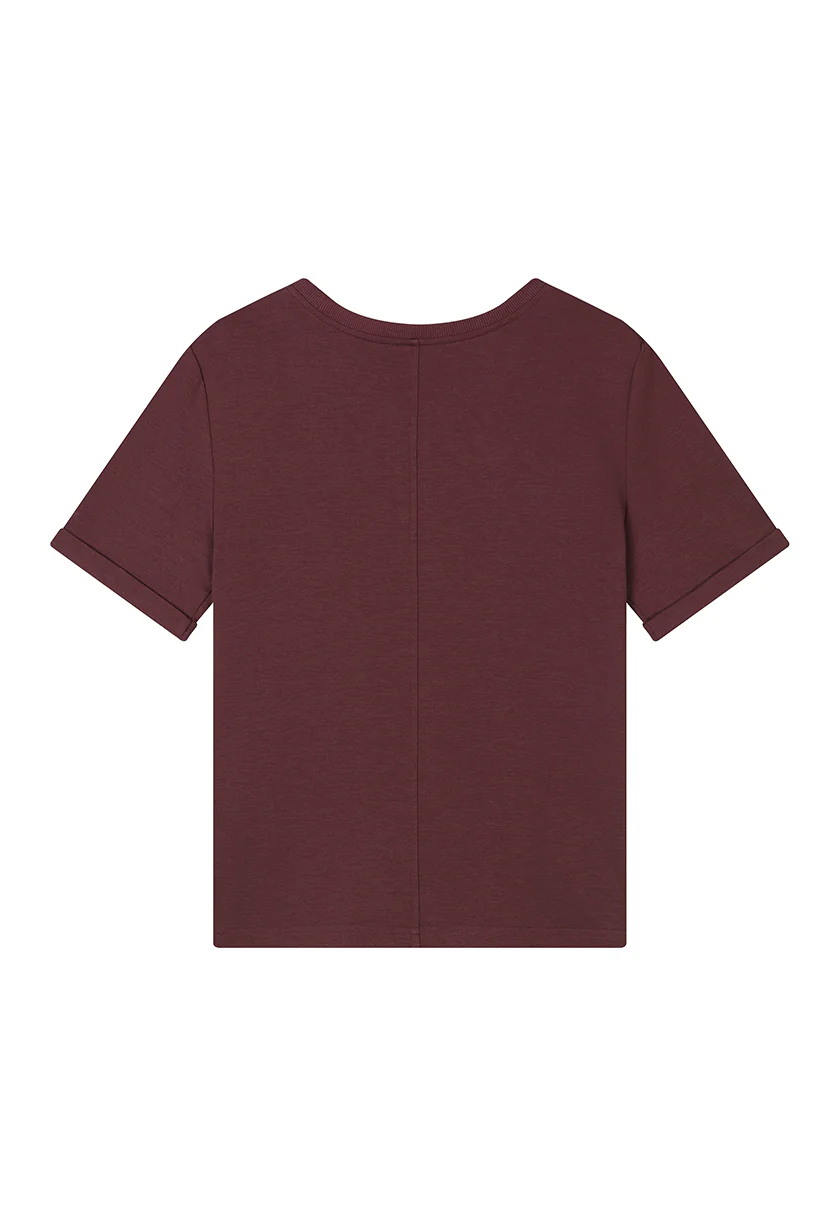 Eunice Cotton T-shirt - Angora Red - Image 8