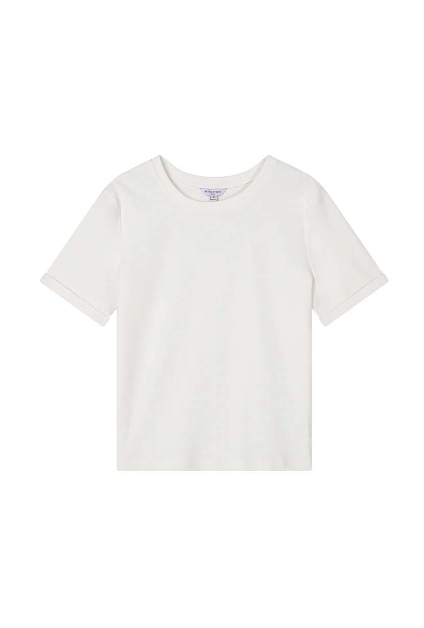 Eunice Cotton T-shirt - Ivory - Image 11