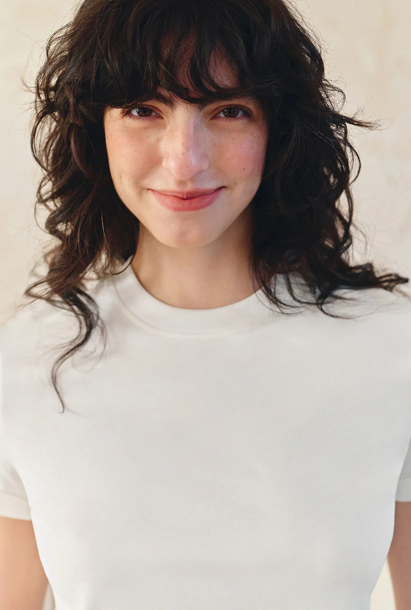 Eunice Cotton T-shirt - Ivory - Image 7