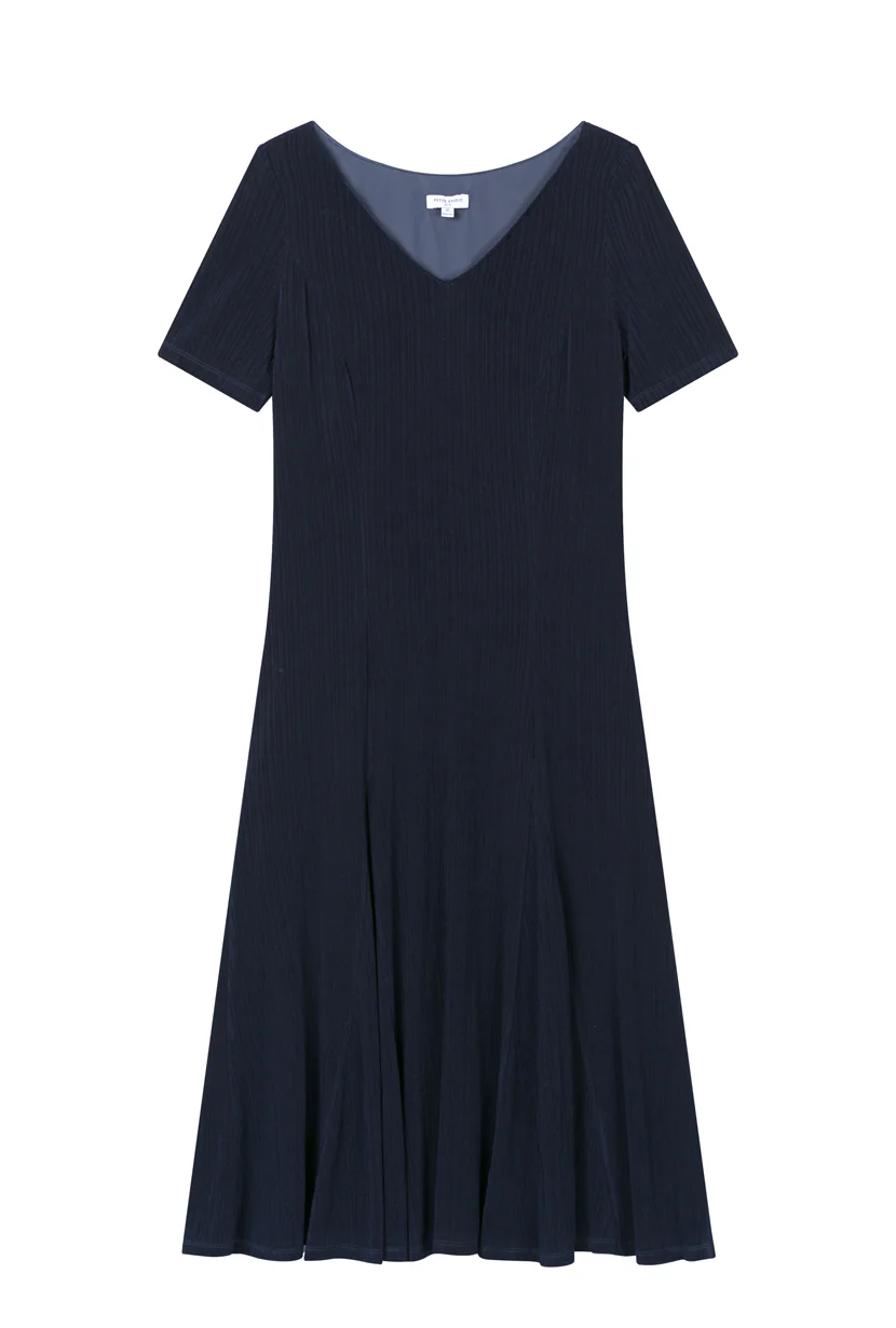 Ezra Knit Dress - Navy - Image 6