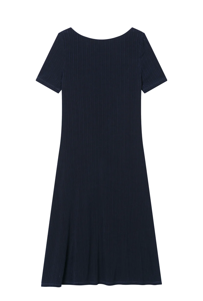 Ezra Knit Dress - Navy - Image 7