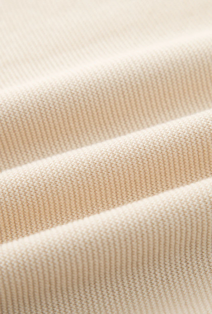 Franco Cotton Knit Top - Beige - Image 12