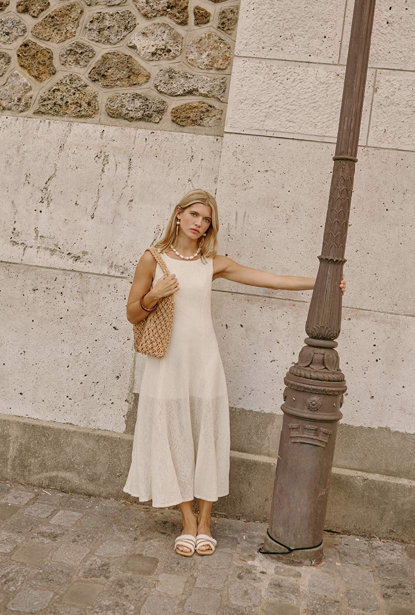 Gwynne Knit Dress - Ivory - Image 5