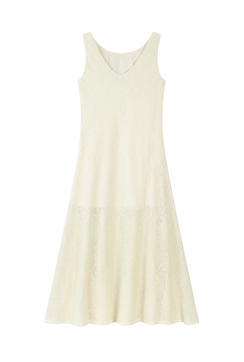 Gwynne Knit Dress - Ivory - Image 8