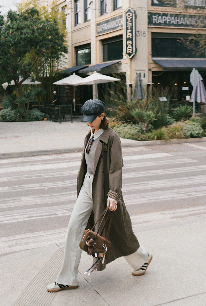 Hagar Trench Coat - Olive Brown - Image 10