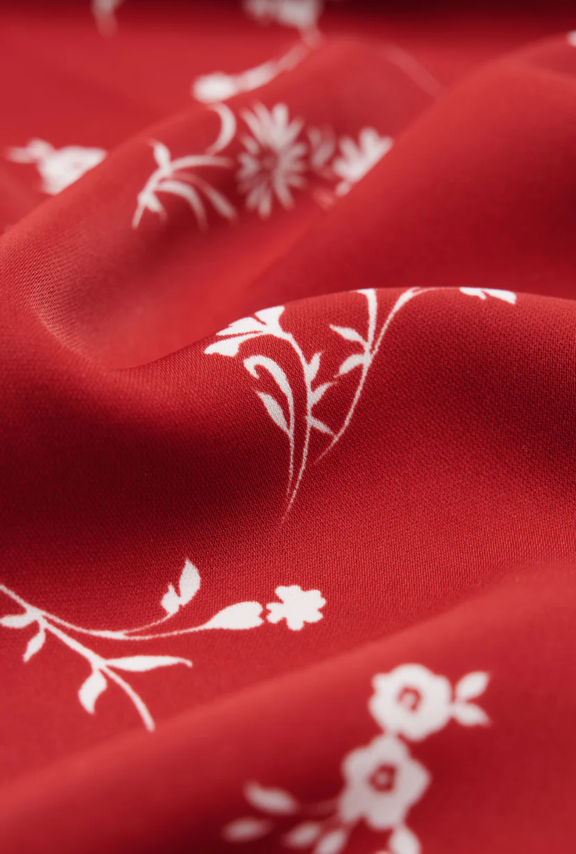 Lorraine Dress - Red Floral - Image 9