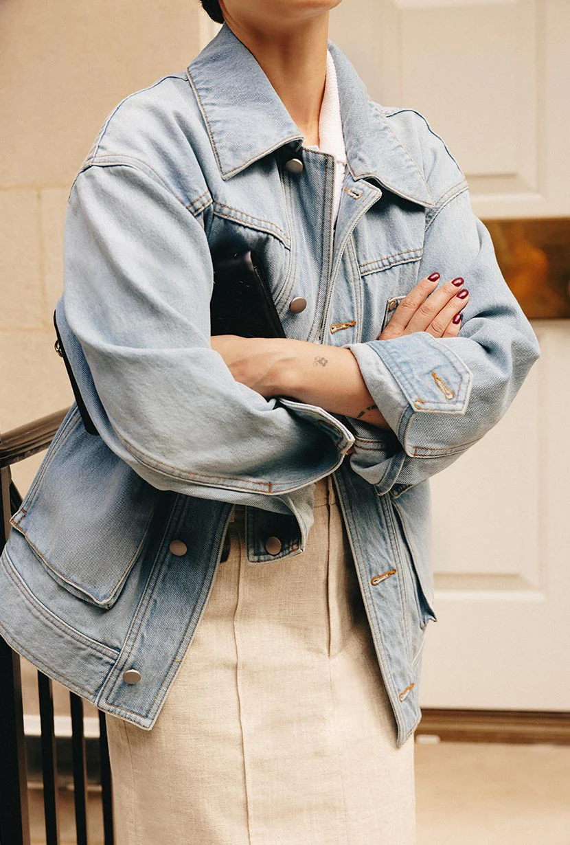 Moxie Denim Jacket - Light Indigo - Image 4