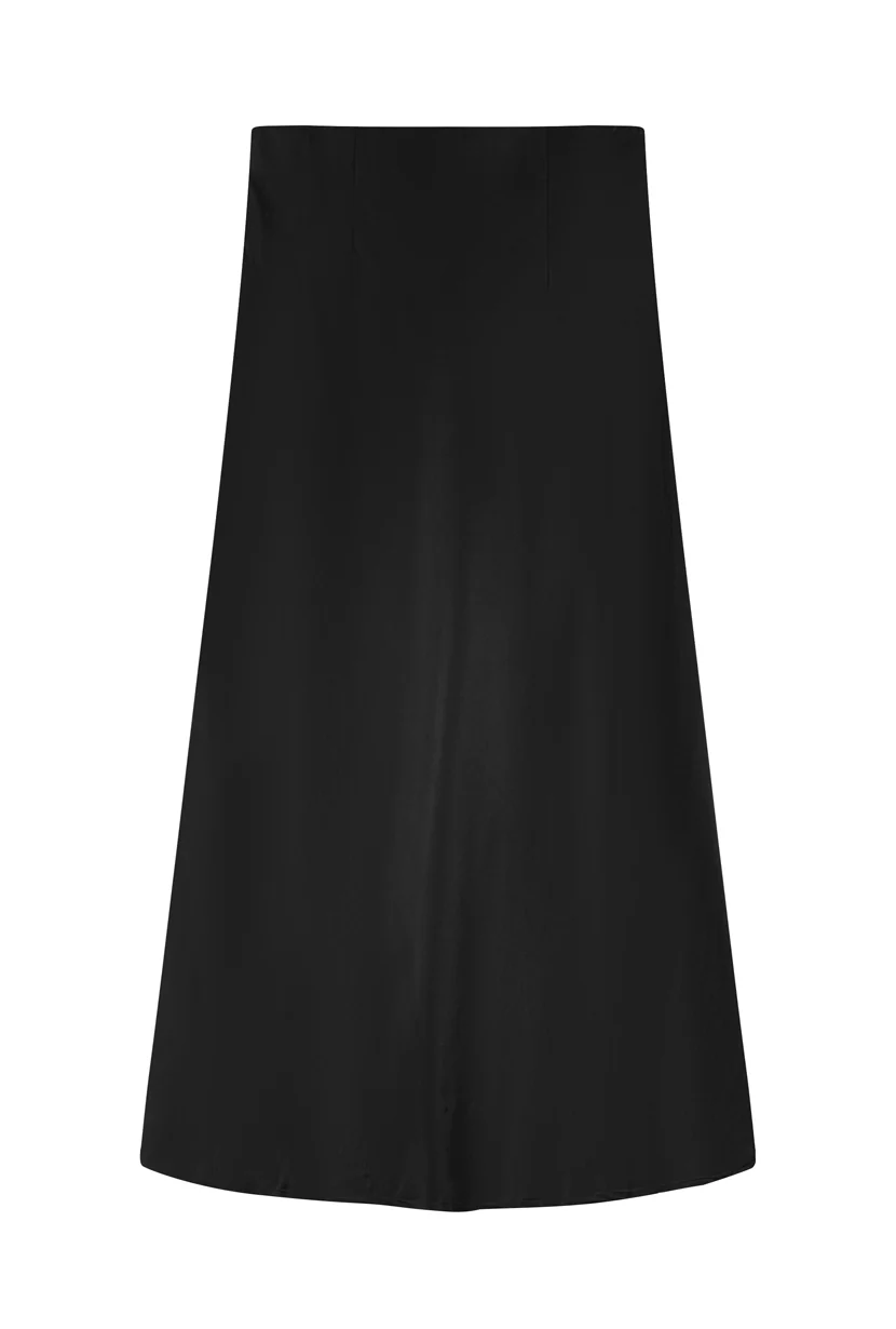 Nadine Satin Skirt - Black - Image 9