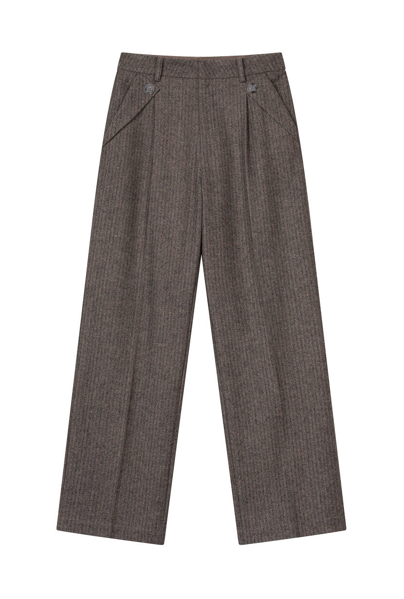 Reign Wool Pants - Brownstone - Image 7