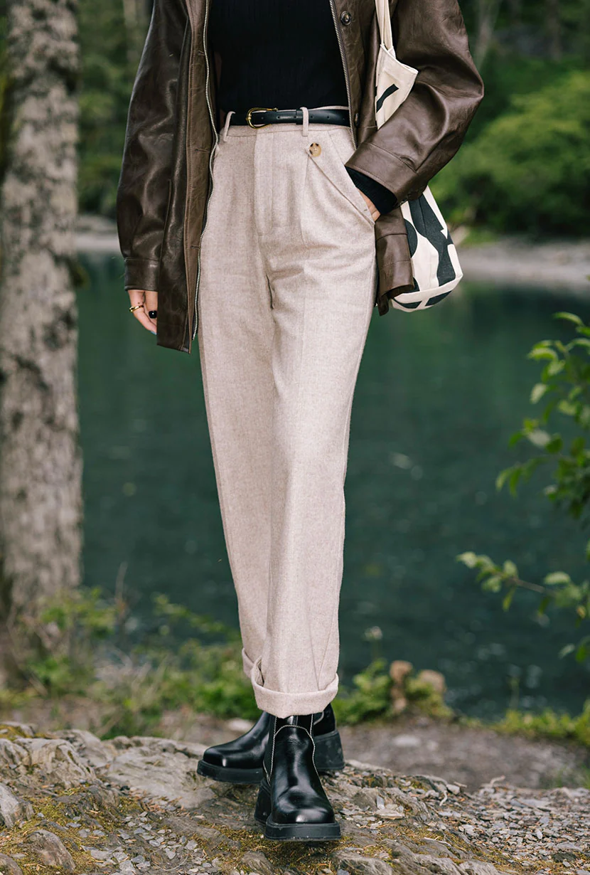 Reign Wool Pants - Oatmeal - Image 3