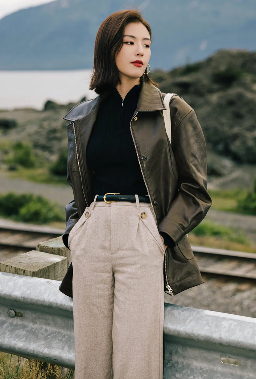 Reign Wool Pants - Oatmeal - Image 5