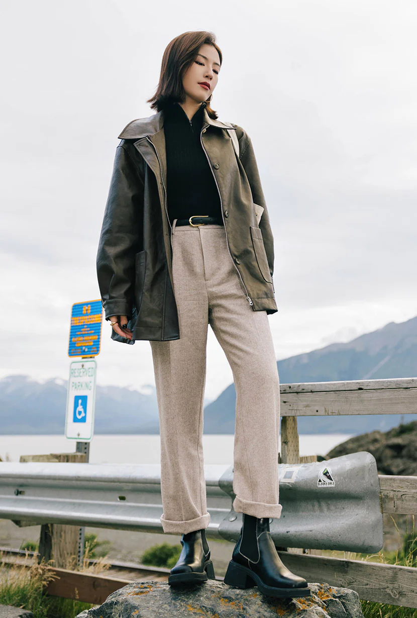 Reign Wool Pants - Oatmeal - Image 6